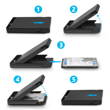 Load image into Gallery viewer, Rocketek HDD Case 2.5 inch SATA to USB 3.0 SSD Adapter Hard Disk Drive Box External HDD Enclosure for Notebook Desktop PC