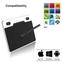 Load image into Gallery viewer, 10moons 6 Inch Ultralight Graphic Tablet 8192 Levels Digital Drawing Tablet Battery-Free Pen Compatible Android Device
