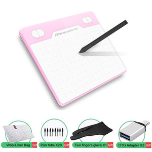 10moons 6 Inch Ultralight Graphic Tablet 8192 Levels Digital Drawing Tablet Battery-Free Pen Compatible Android Device