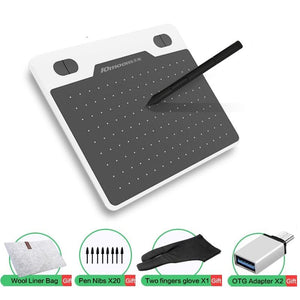 10moons 6 Inch Ultralight Graphic Tablet 8192 Levels Digital Drawing Tablet Battery-Free Pen Compatible Android Device